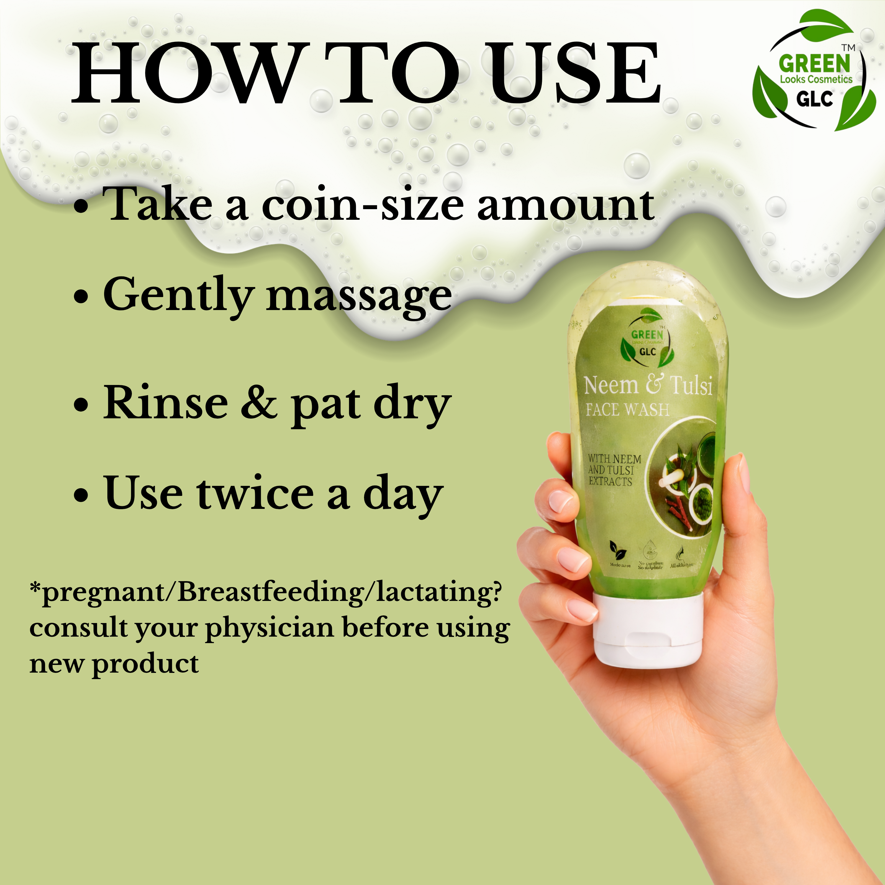 Neem & Tulsi Acne Control Face Wash | Oil-Free, Clear Skin Cleanser