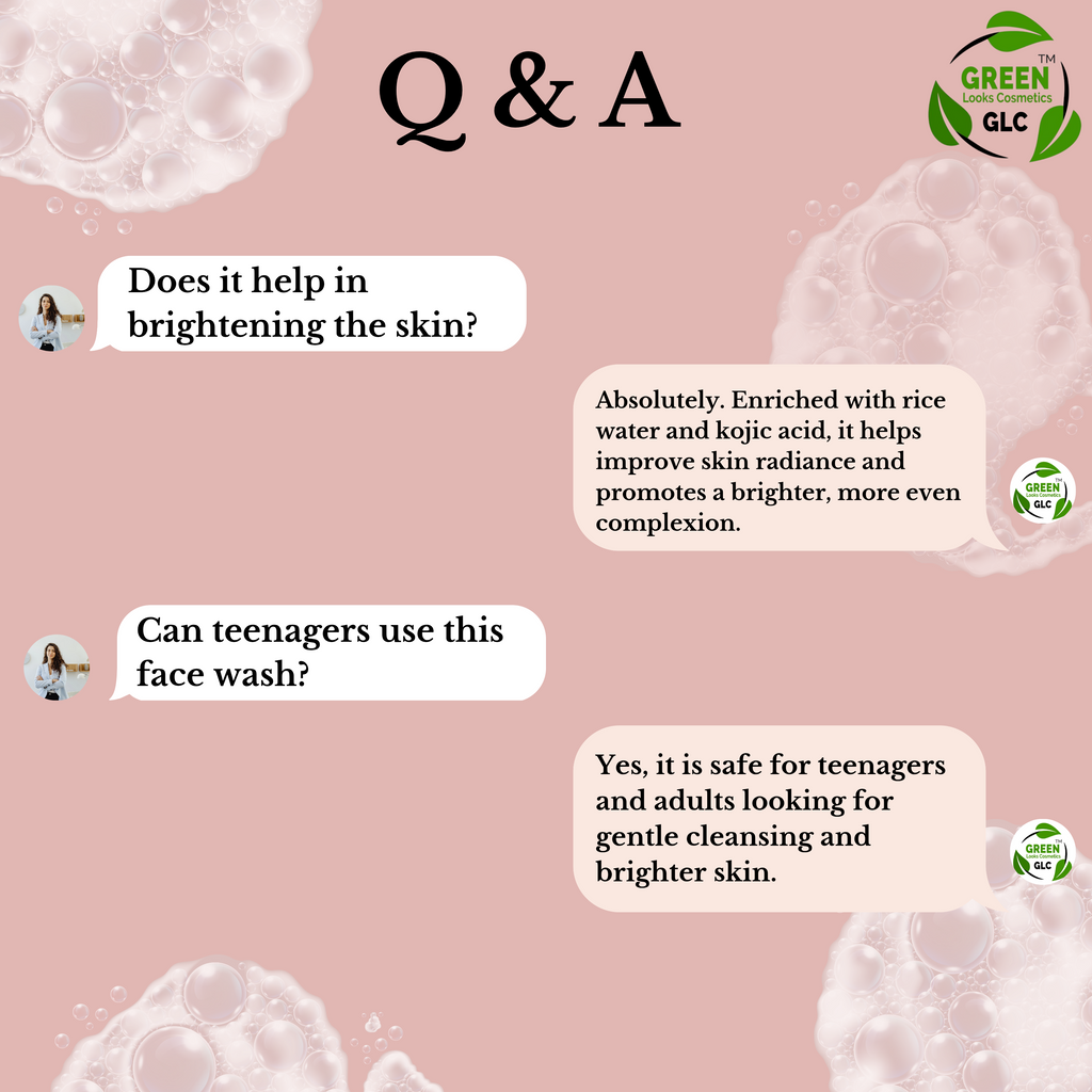 Korean Rice Water Face Wash | Glass Skin Brightening Cleanser